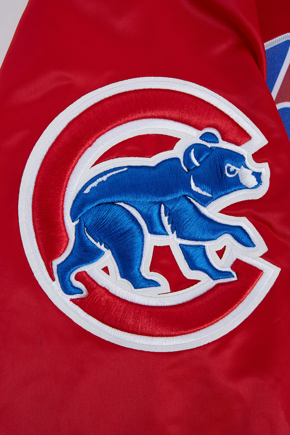 MLB CHICAGO CUBS SCRIPT TAIL MEN'S SATIN JACKET (RED) - Image 7