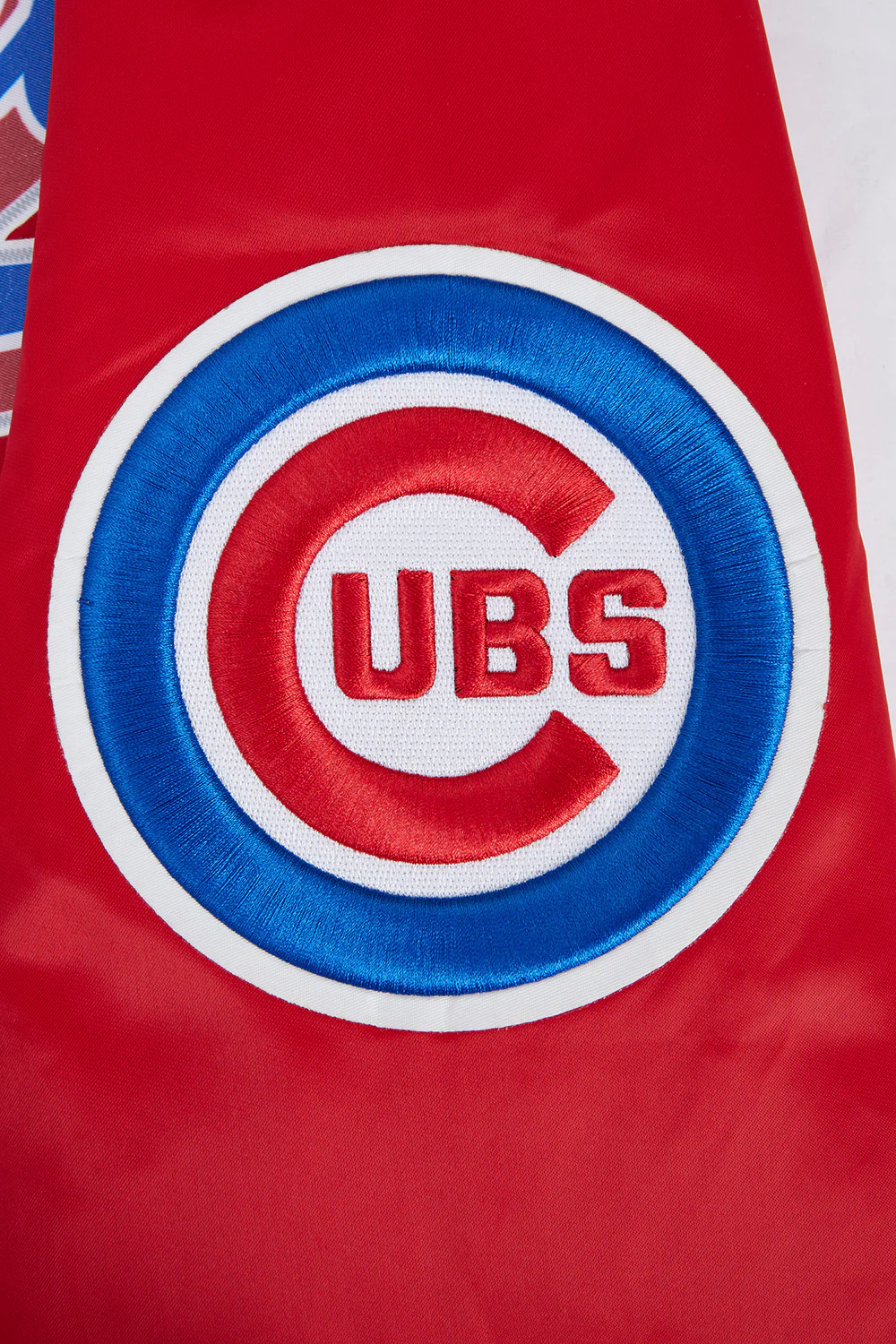 MLB CHICAGO CUBS SCRIPT TAIL MEN'S SATIN JACKET (RED) - Image 8