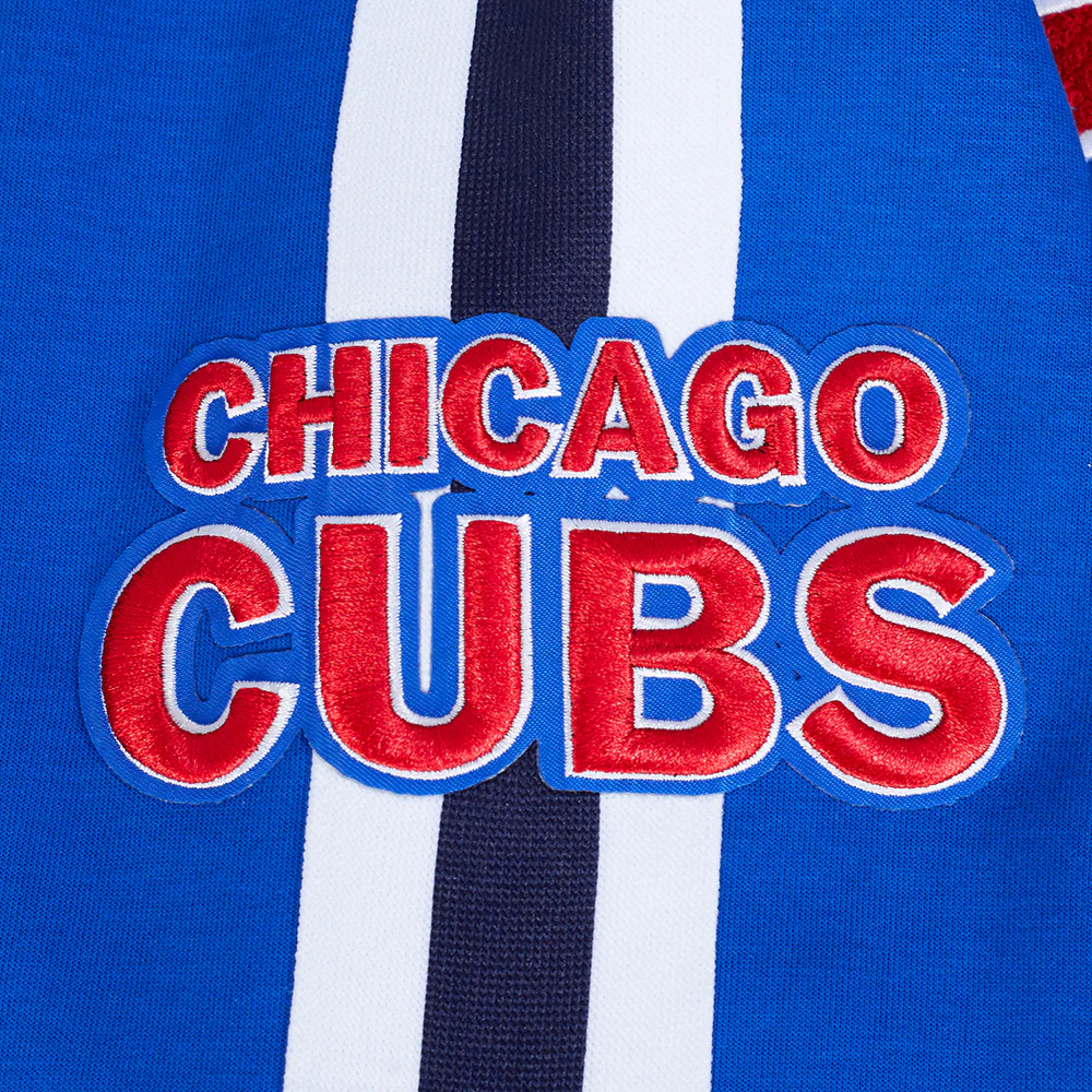 MLB CHICAGO CUBS CURRENT LOGO PRO GAME DAY MEN'S DOUBLE KNIT JACKET (ROYAL BLUE/WHTE/MIDNIGHT NAVY) - Image 8