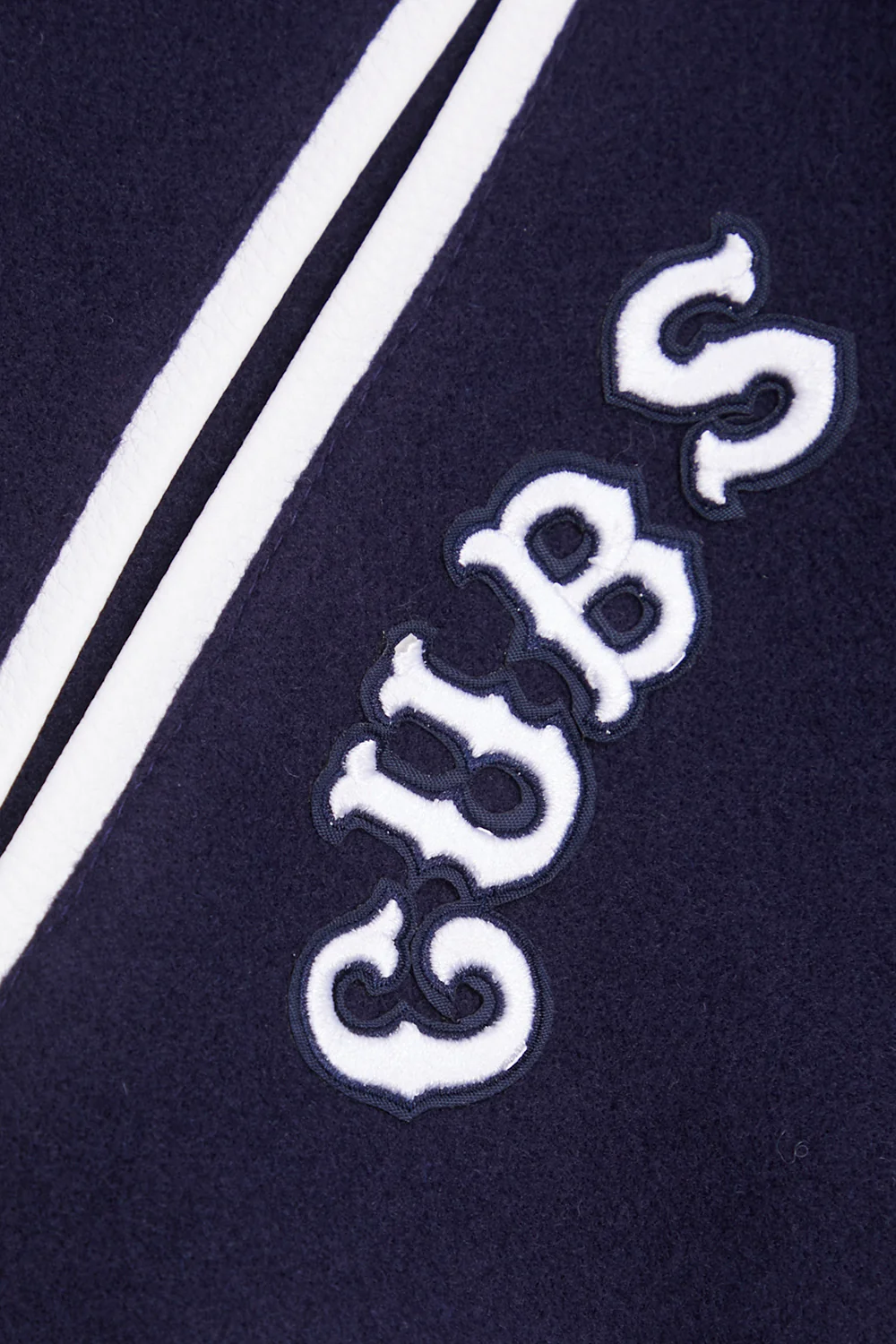 MLB CHICAGO CUBS RETRO CLASSIC MEN'S RIB WOOL VARSITY JACKET (MIDNIGHT NAVY/WHITE) - Image 8