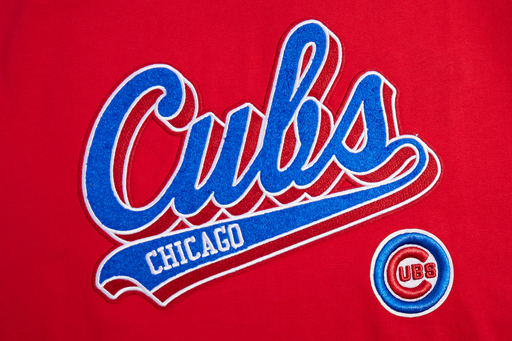 MLB CHICAGO CUBS SCRIPT TAIL WOMEN'S BOYFRIEND TOP (RED) - Image 5