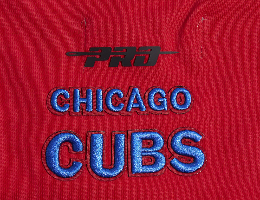 MLB CHICAGO CUBS SCRIPT TAIL WOMEN'S BOYFRIEND TOP (RED) - Image 6