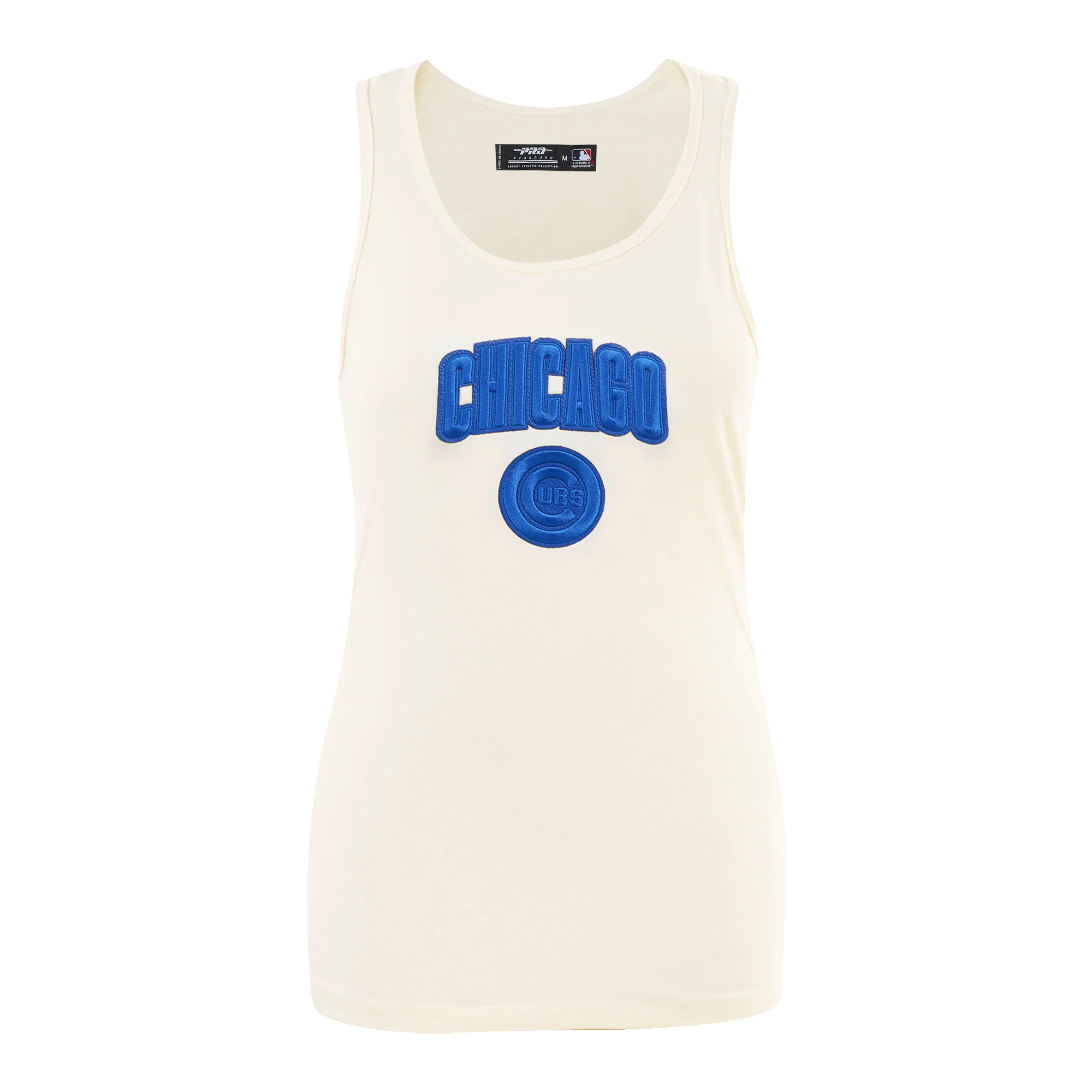 MLB CHICAGO CUBS TRIPLE TONAL RELAXED FIT WOMEN'S RACERBACK (EGGSHELL)