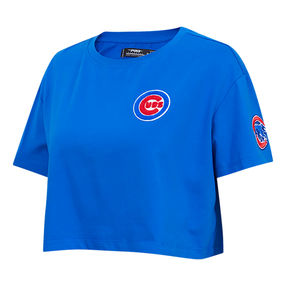 MLB CHICAGO CUBS CLASSIC WOMEN'S BOXY TOP (ROYAL BLUE) - Image 2