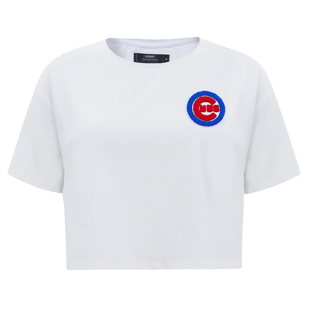 MLB CHICAGO CUBS CLASSIC WOMEN'S BOXY TOP (WHITE)