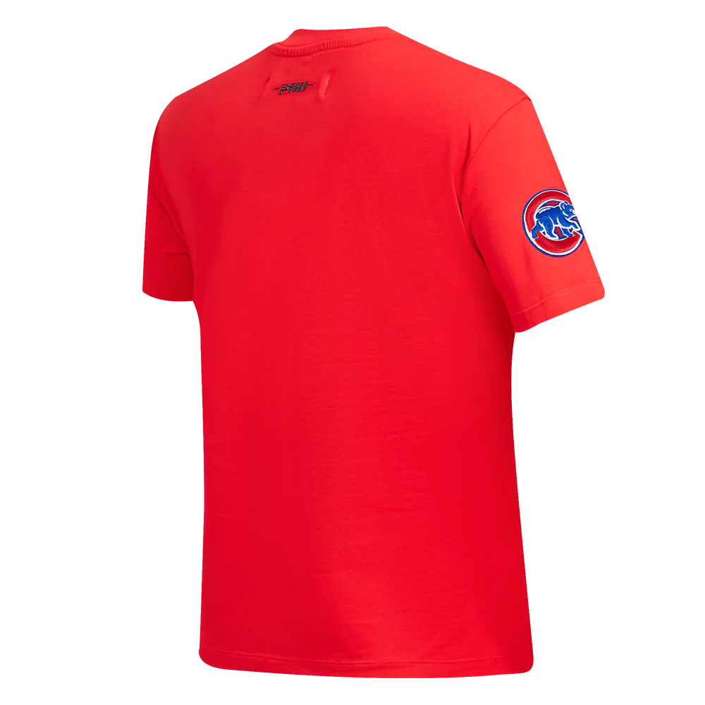 MLB CHICAGO CUBS CLASSIC SHORT SLEEVE WOMEN'S SLIM FIT TOP (RED) - Image 4