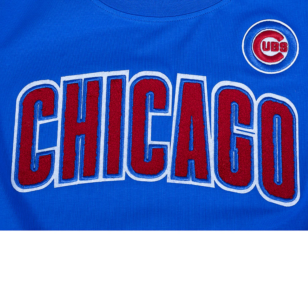 MLB CHICAGO CUBS CLASSIC SHORT SLEEVE WOMEN'S SINGLE JERSEY SLIM FIT TOP (ROYAL BLUE) - Image 5