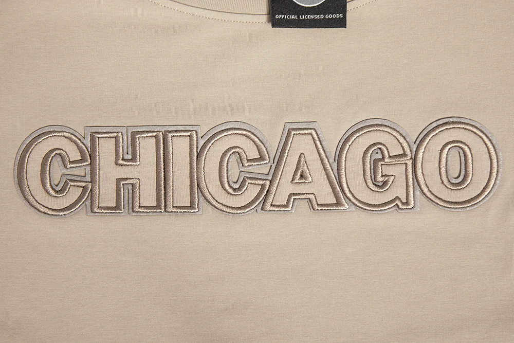 MLB CHICAGO CUBS NEUTRAL WOMEN'S BOXY TOP (TAUPE) - Image 5