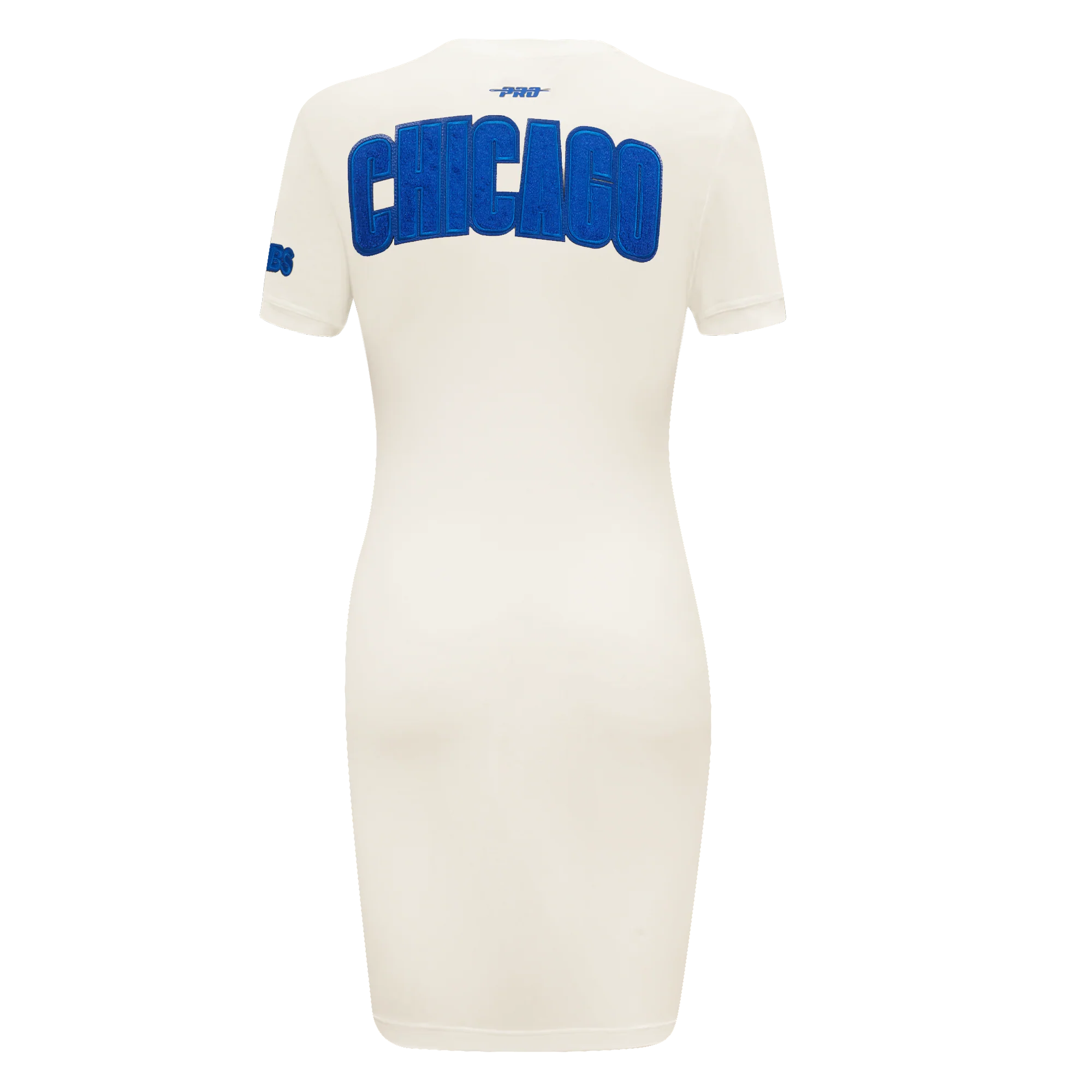 MLB CHICAGO CUBS TRIPLE TONAL BODYCON WOMEN'S DRESS (EGGSHELL) - Image 3