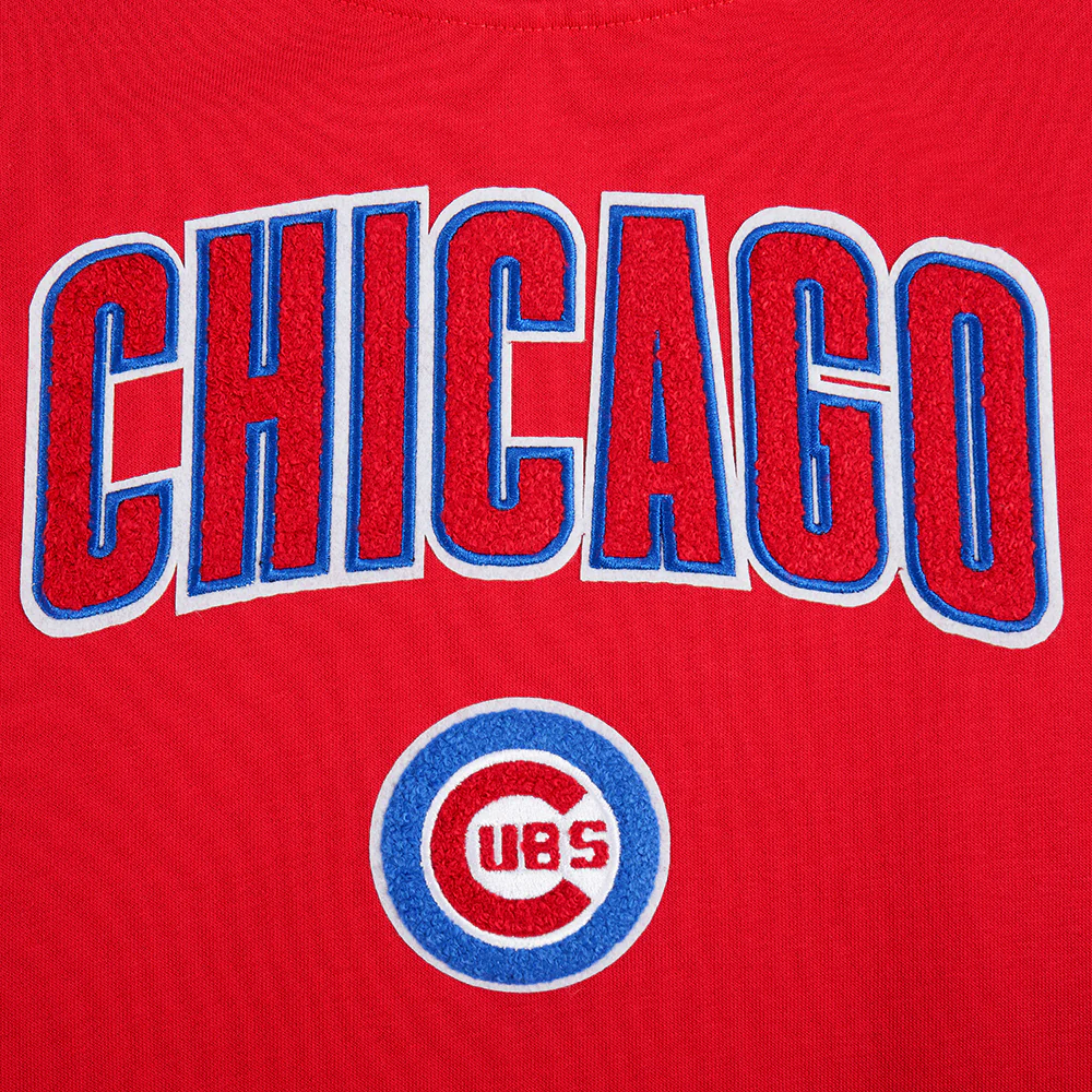 MLB CHICAGO CUBS CLASSIC WOMEN'S CREWNECK (RED) - Image 7