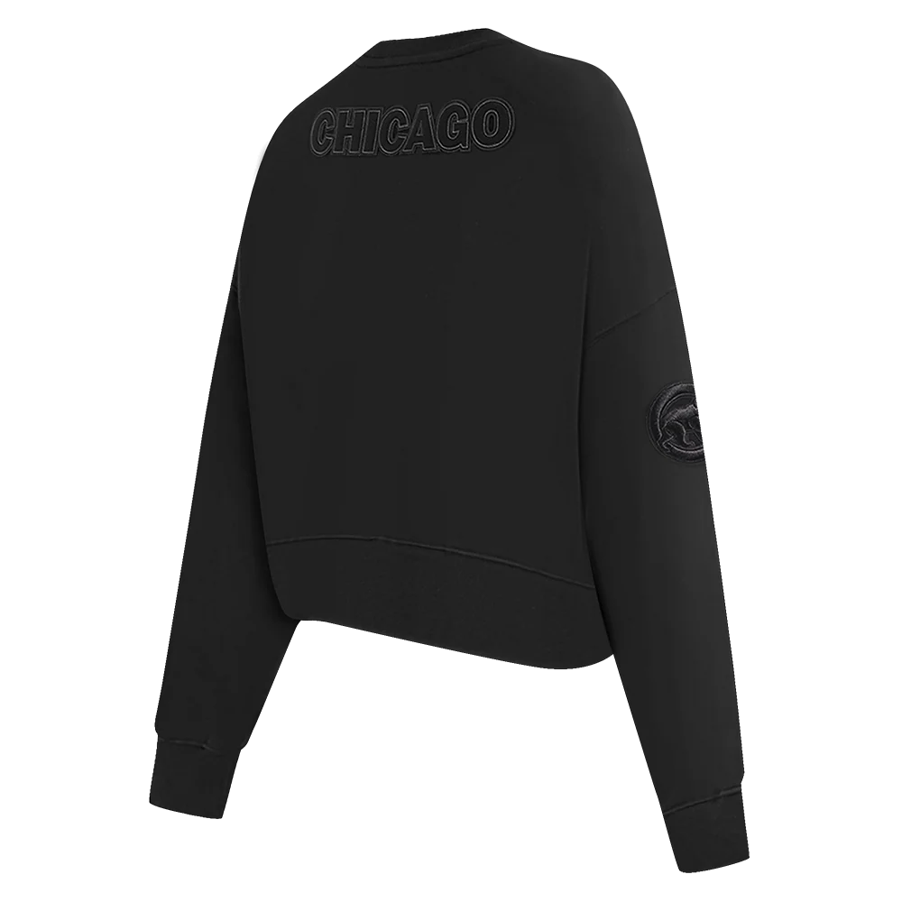 MLB CHICAGO CUBS NEUTRAL WOMEN'S CREWNECK (BLACK) - Image 4
