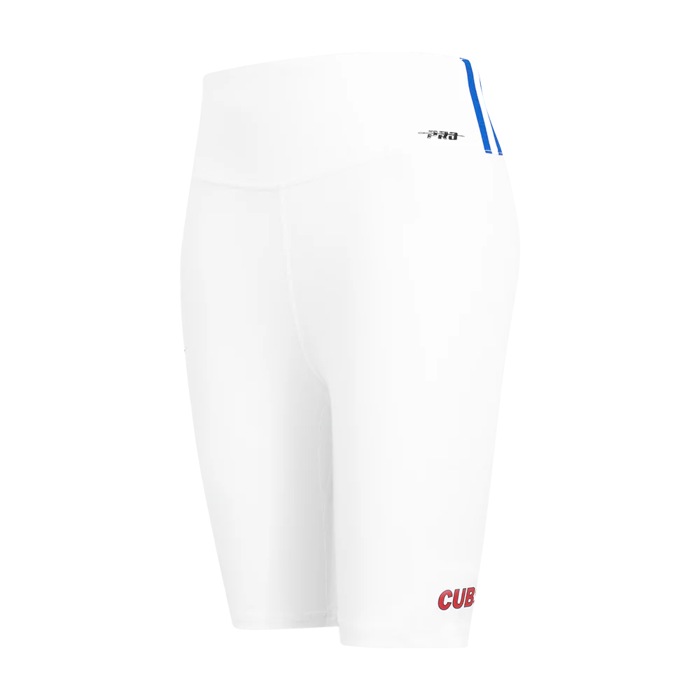 MLB CHICAGO CUBS CLASSIC WOMEN'S COTTON BIKE SHORT (WHITE)