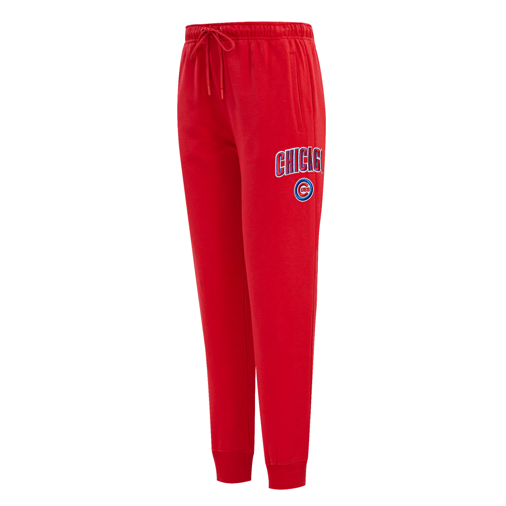MLB CHICAGO CUBS CLASSIC WOMEN'S FLEECE SWEATPANT (RED)