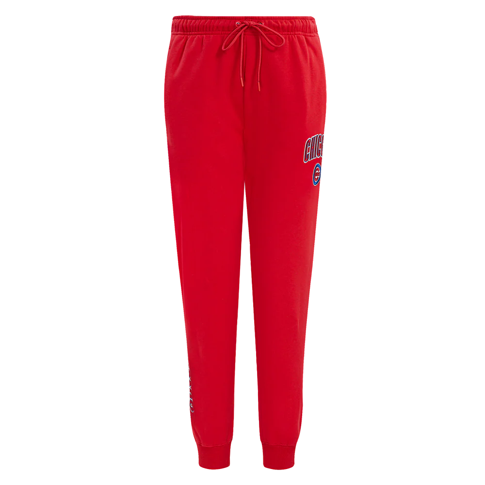 MLB CHICAGO CUBS CLASSIC WOMEN'S FLEECE SWEATPANT (RED) - Image 2