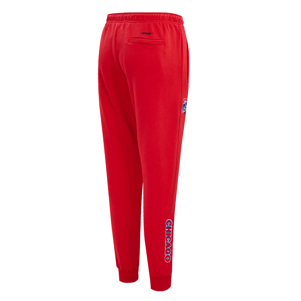 MLB CHICAGO CUBS CLASSIC WOMEN'S FLEECE SWEATPANT (RED) - Image 3