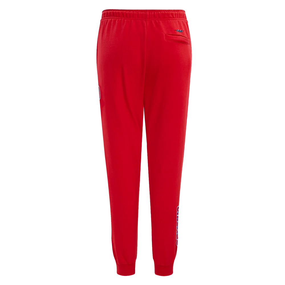 MLB CHICAGO CUBS CLASSIC WOMEN'S FLEECE SWEATPANT (RED) - Image 4