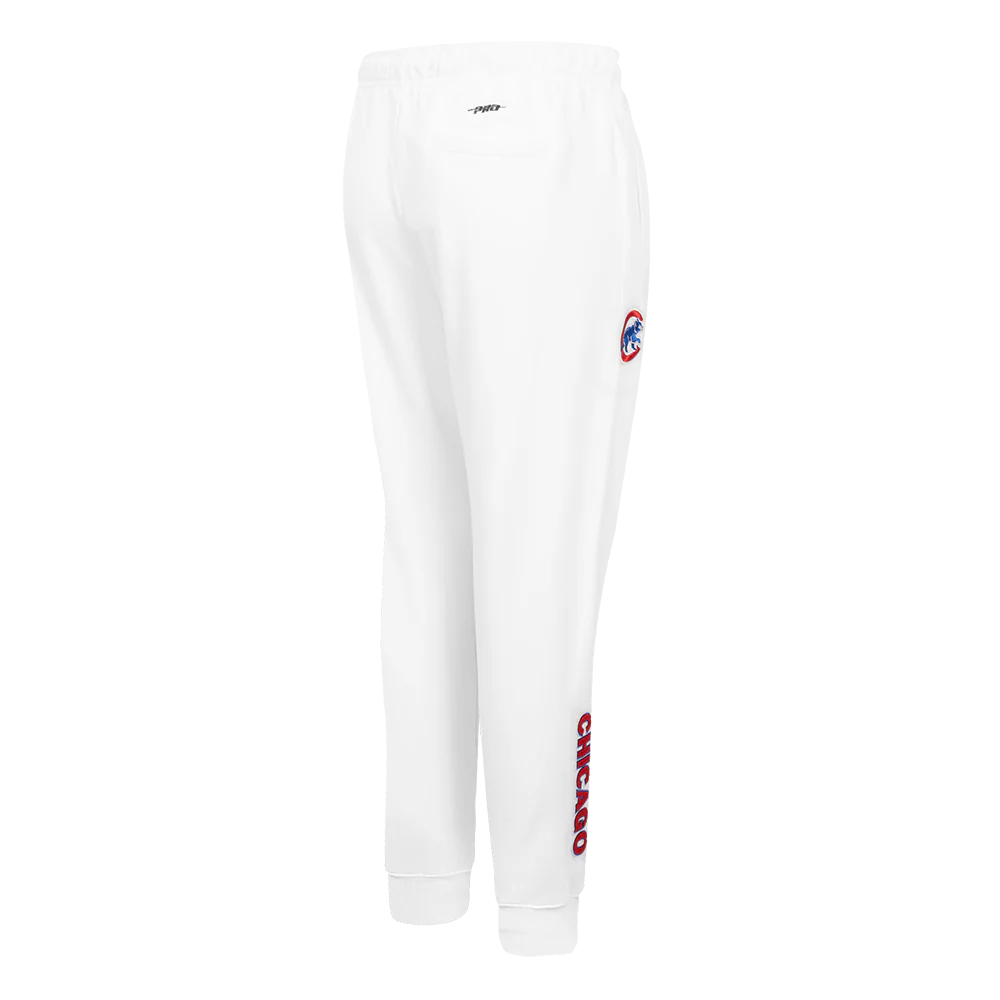 MLB CHICAGO CUBS CLASSIC WOMEN'S FLEECE SWEATPANT (WHITE) - Image 3