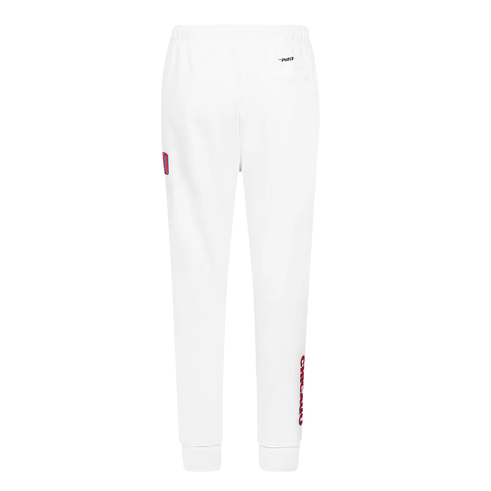 MLB CHICAGO CUBS CLASSIC WOMEN'S FLEECE SWEATPANT (WHITE) - Image 4