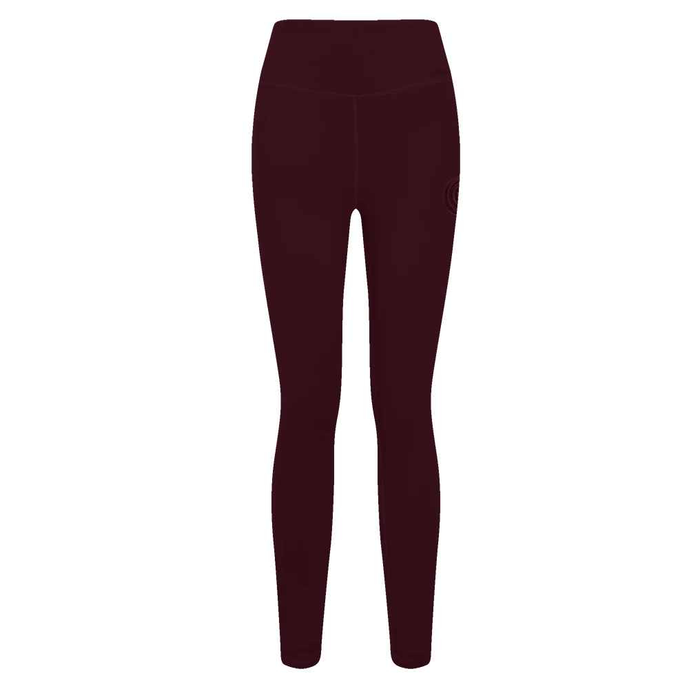 MLB CHICAGO CUBS NEUTRAL HIGH WAIST JERSEY LEGGING (WINE) - Image 2