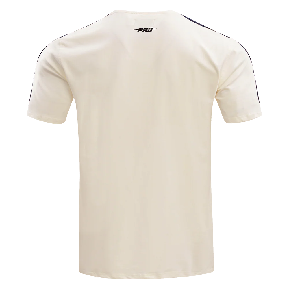 MLB CLEVELAND GUARDIANS RETRO CLASSIC MEN'S STRIPED TOP (EGGSHELL/ MIDNIGHT NAVY) - Image 4
