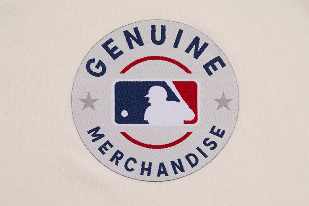 MLB CLEVELAND GUARDIANS RETRO CLASSIC MEN'S STRIPED TOP (EGGSHELL/ MIDNIGHT NAVY) - Image 6