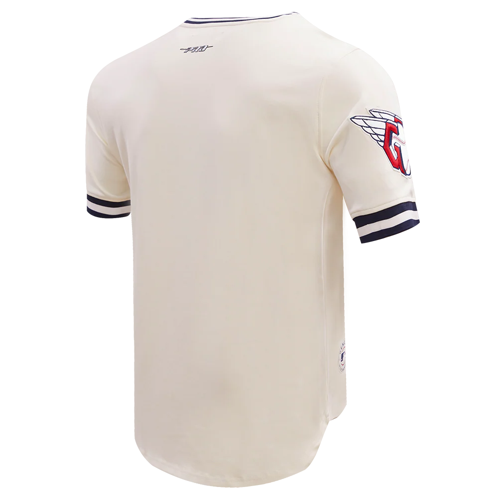 MLB CLEVELAND GUARDIANS RETRO CLASSIC MEN'S TOP (EGGSHELL/ MIDNIGHT NAVY) - Image 3