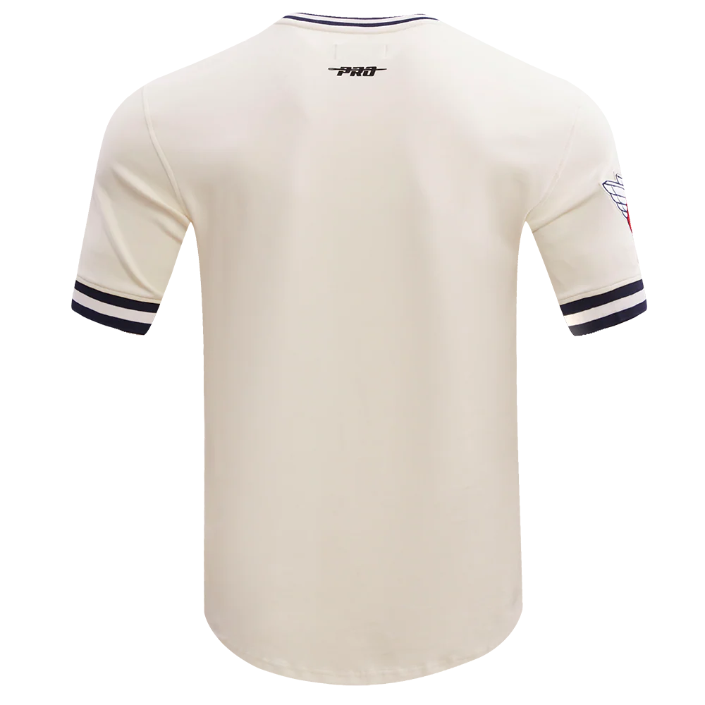 MLB CLEVELAND GUARDIANS RETRO CLASSIC MEN'S TOP (EGGSHELL/ MIDNIGHT NAVY) - Image 4