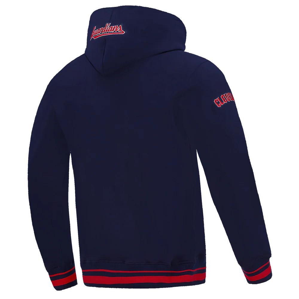 MLB CLEVELAND GUARDIANS RETRO CLASSIC MEN'S PULLOVER HOODIE (MIDNIGHT NAVY/RED/MIDNIGHT NAVY) - Image 4