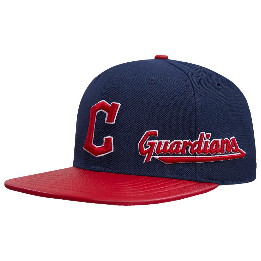 MLB CLEVELAND GUARDIANS RETRO CLASSIC UNISEXS 6 PANEL STRAPBACK (MIDNIGHT NAVY/RED) - Image 3