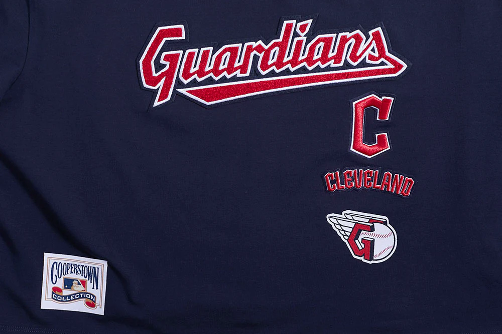 MLB CLEVELAND GUARDIANS RETRO CLASSIC WOMEN'S BOXY TOP (MIDNIGHT NAVY) - Image 5