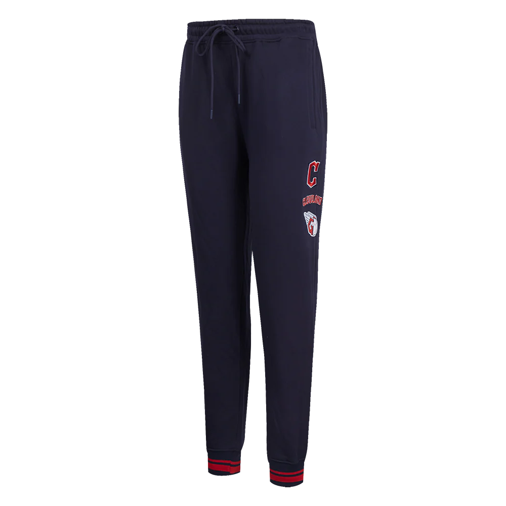 MLB CLEVELAND GUARDIANS RETRO CLASSIC WOMEN'S SWEATPANT (MIDNIGHT NAVY/RED/MIDNIGHT NAVY)