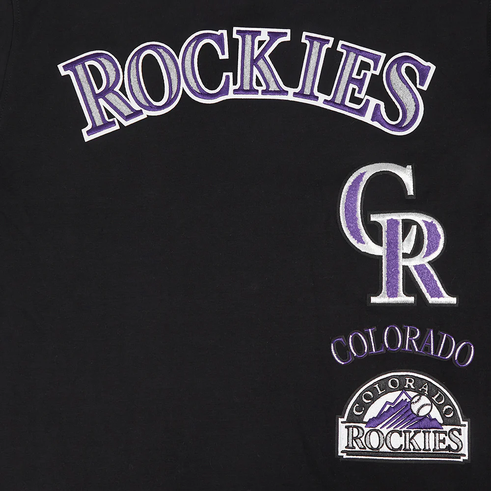 MLB COLORADO ROCKIES RETRO CLASSIC MEN'S TOP (BLACK/GRAY) - Image 6