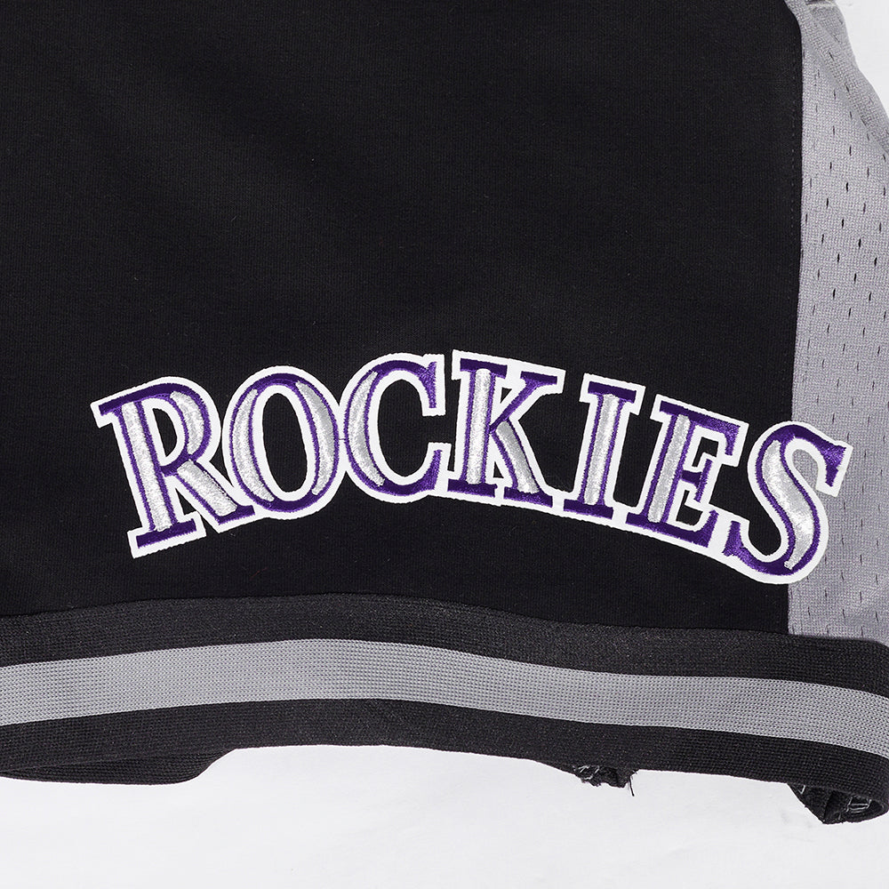 MLB COLORADO ROCKIES RETRO CLASSIC MEN'S 2.0 SHORT (BLACK/GRAY) - Image 5