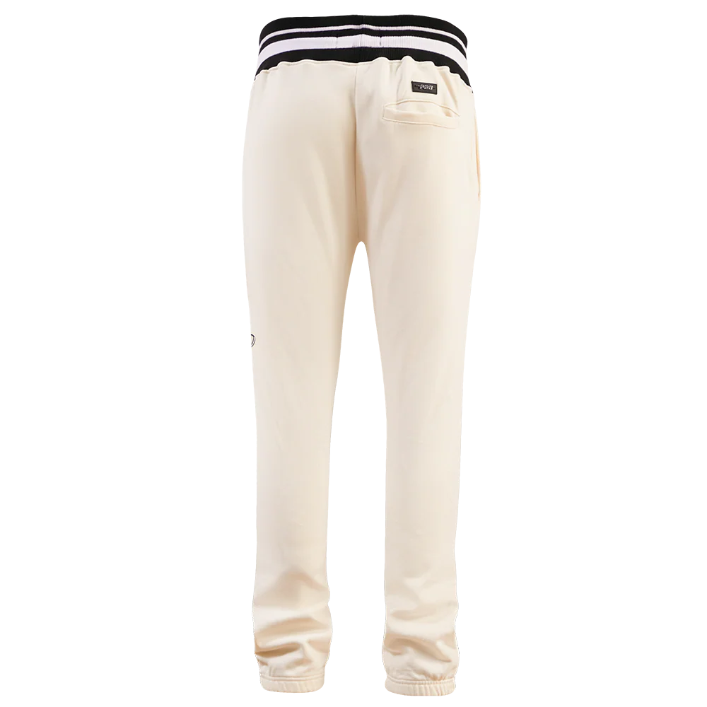 MLB COLORADO ROCKIES RETRO CLASSIC MEN'S SWEATPANT (EGGSHELL/ BLACK) - Image 3