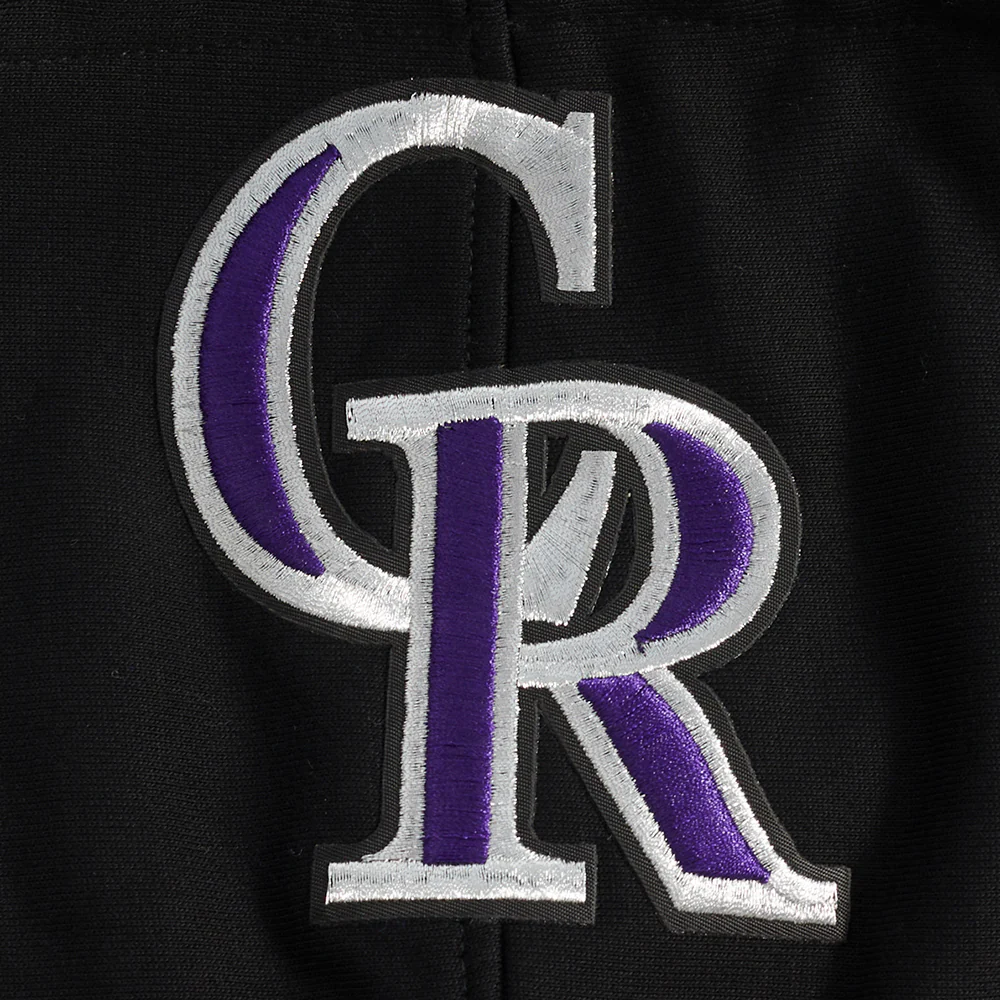 MLB COLORADO ROCKIES RETRO CLASSIC MEN'S PULLOVER HOODIE (BLACK/GRAY) - Image 6