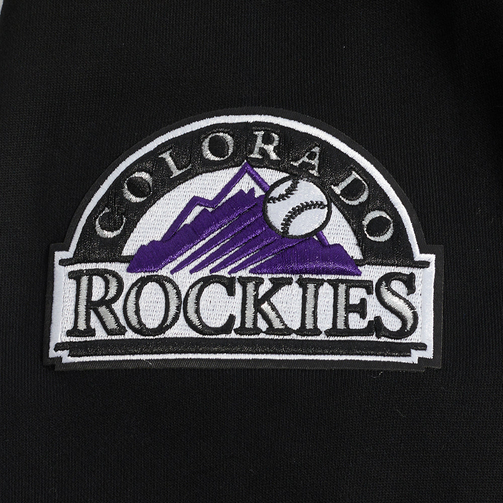 MLB COLORADO ROCKIES RETRO CLASSIC MEN'S PULLOVER HOODIE (BLACK/GRAY) - Image 8