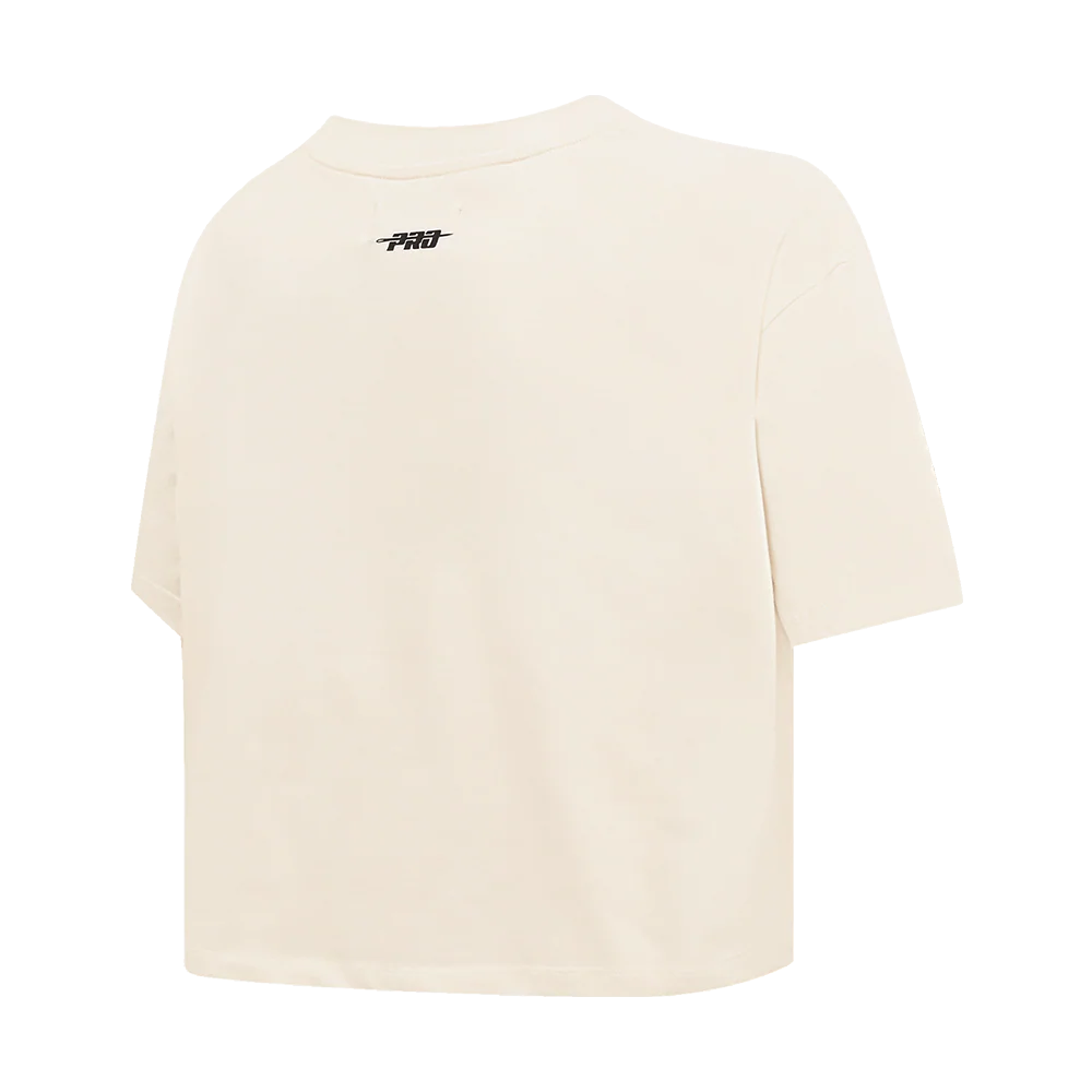 MLB COLORADO ROCKIES RETRO CLASSIC WOMEN'S BOXY TOP (EGGSHELL) - Image 4