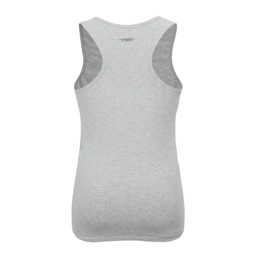 MLB COLORADO ROCKIES TRIPLE TONAL RELAXED FIT WOMEN'S RACERBACK (HEATHER GREY) - Image 3