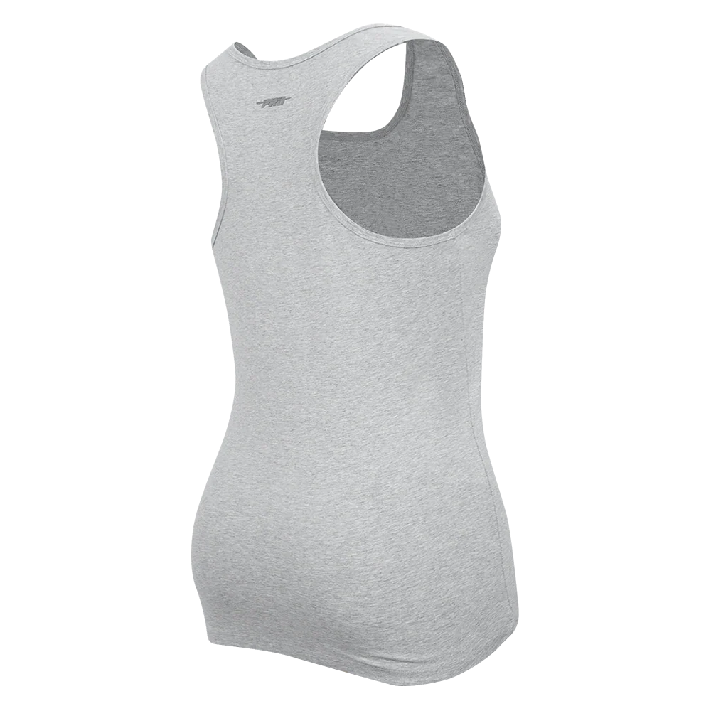 MLB COLORADO ROCKIES TRIPLE TONAL RELAXED FIT WOMEN'S RACERBACK (HEATHER GREY) - Image 4