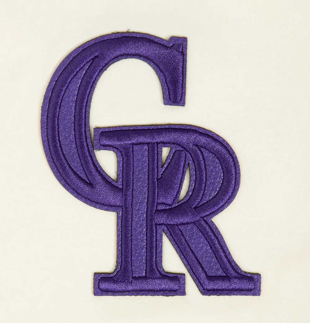 MLB COLORADO ROCKIES TRIPLE TONAL SINGLE JERSEY BOXY WOMEN'S TEE (EGGSHELL) - Image 6