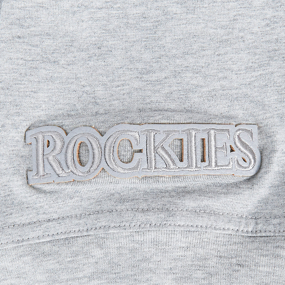 MLB COLORADO ROCKIES TRIPLE TONAL BODYCON WOMEN'S DRESS (HEATHER GREY) - Image 6