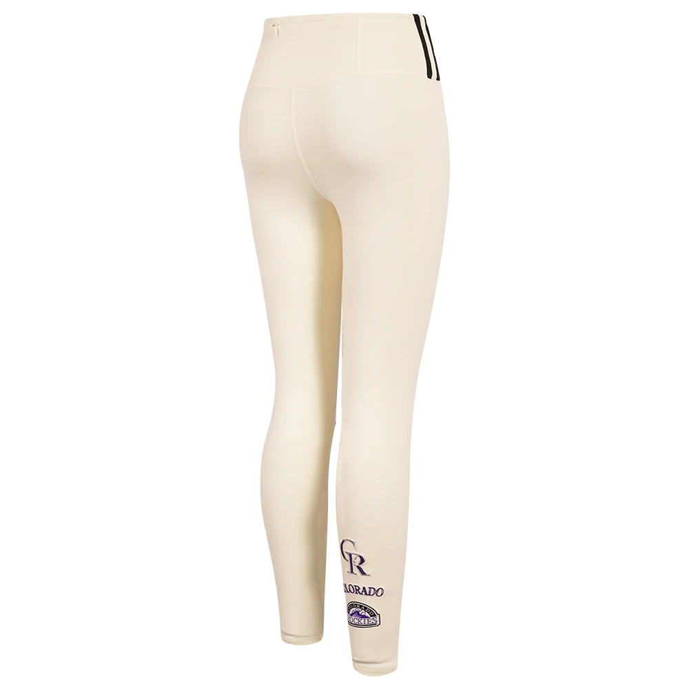 MLB COLORADO ROCKIES RETRO CLASSIC WOMEN'S JERSEY LEGGING (EGGSHELL) - Image 4