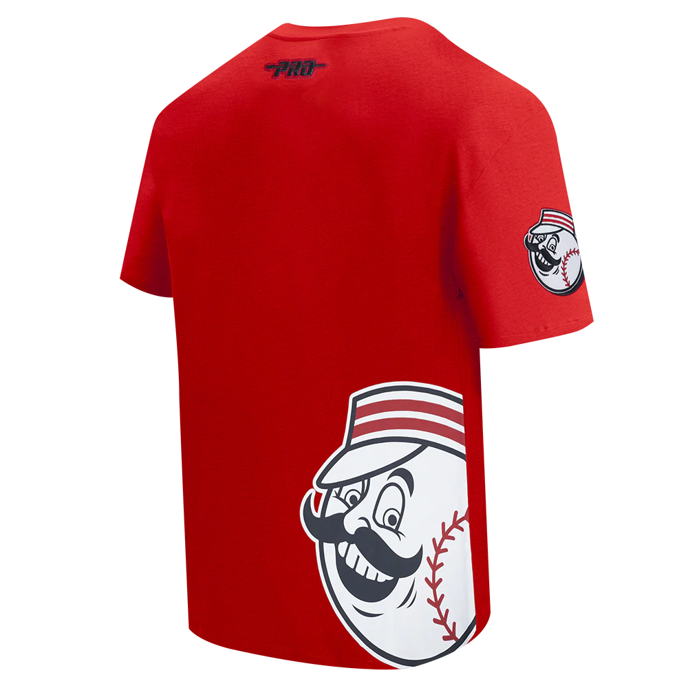 MLB CINCINNATI REDS LIVING LARGE MEN'S CJ DROP SHOULDER TOP (RED) - Image 4