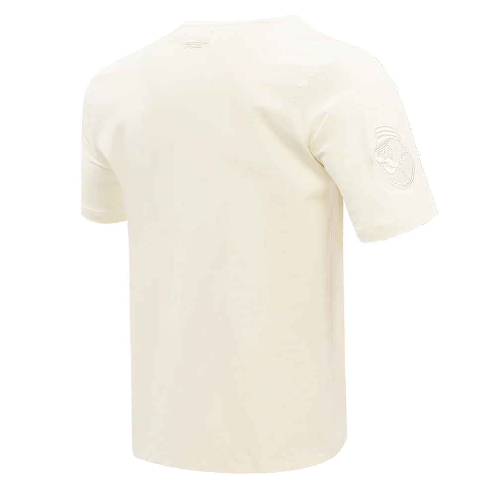 MLB CINCINNATI REDS NEUTRAL DROP SHOULDER MEN'S TOP (EGGSHELL) - Image 3