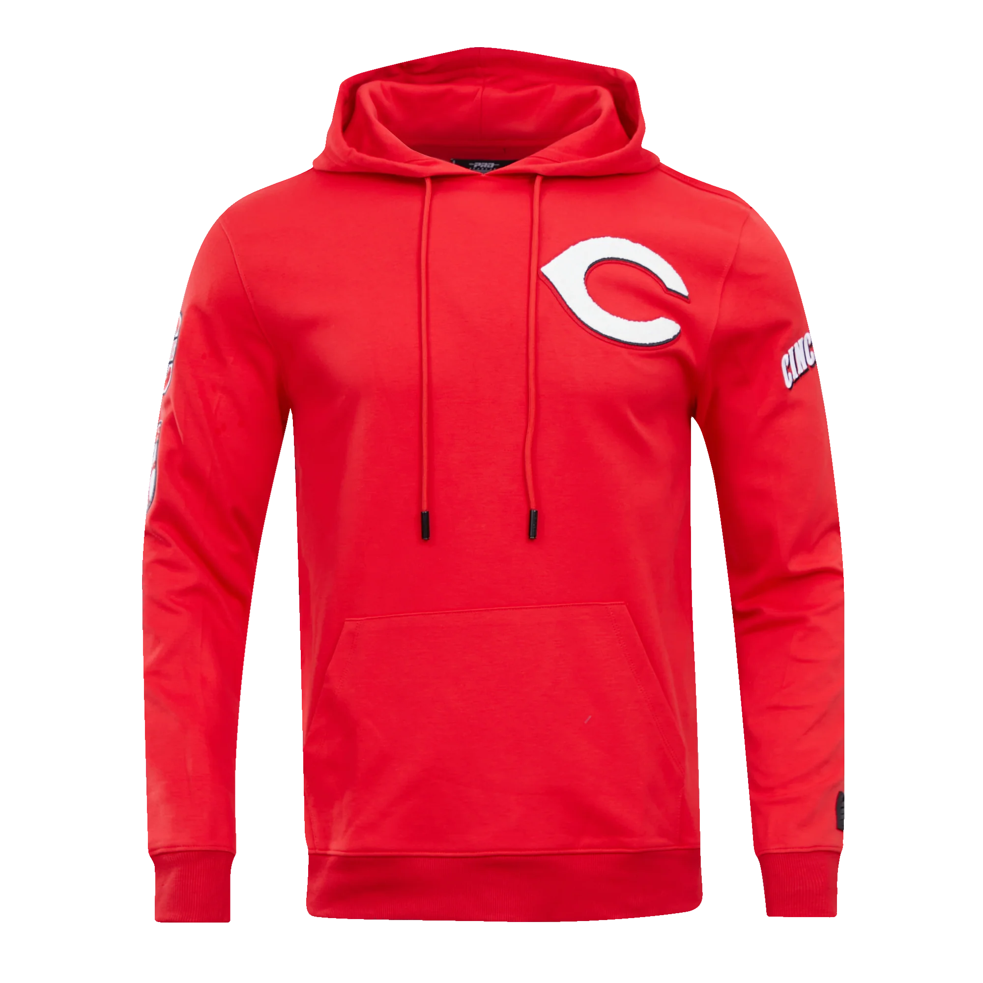 MLB CINCINNATI REDS CLASSIC CHENILLE MEN'S PULL OVER HOODIE (RED) - Image 3