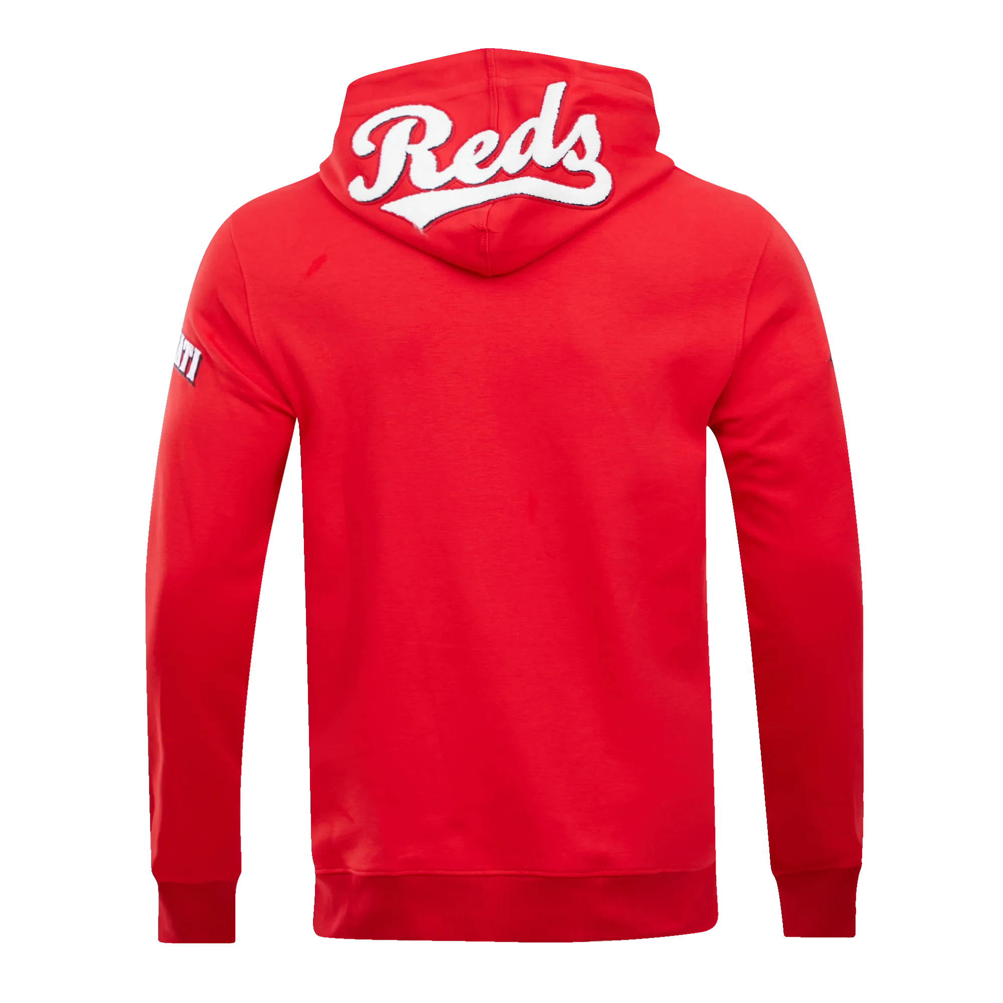 MLB CINCINNATI REDS CLASSIC CHENILLE MEN'S PULL OVER HOODIE (RED) - Image 6