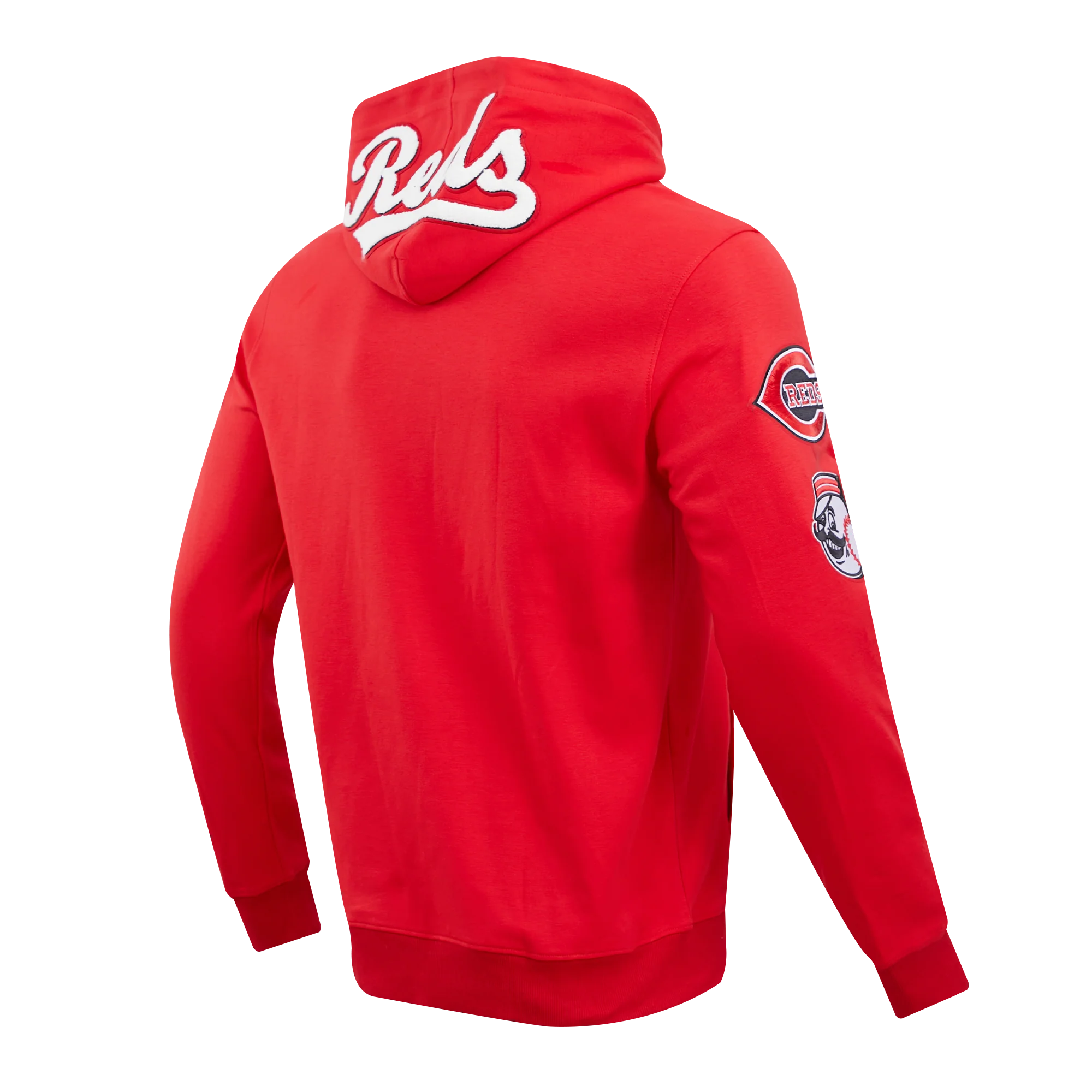MLB CINCINNATI REDS CLASSIC CHENILLE MEN'S PULL OVER HOODIE (RED) - Image 7