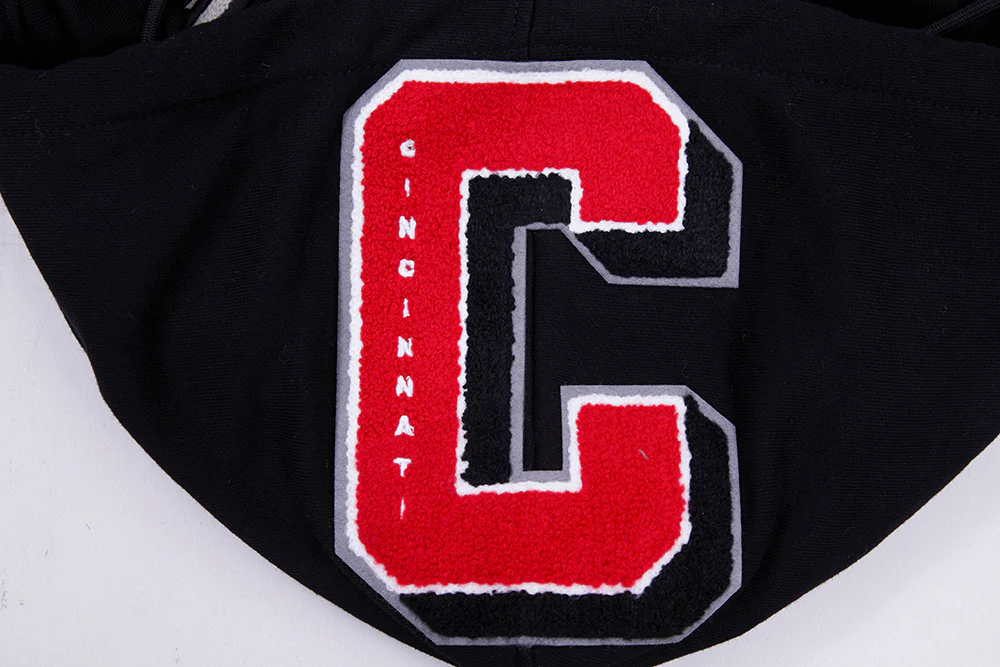 MLB CINCINNATI REDS MASHUP MEN'S RIB PULLOVER HOODIE (BLACK/RED/BLACK) - Image 8