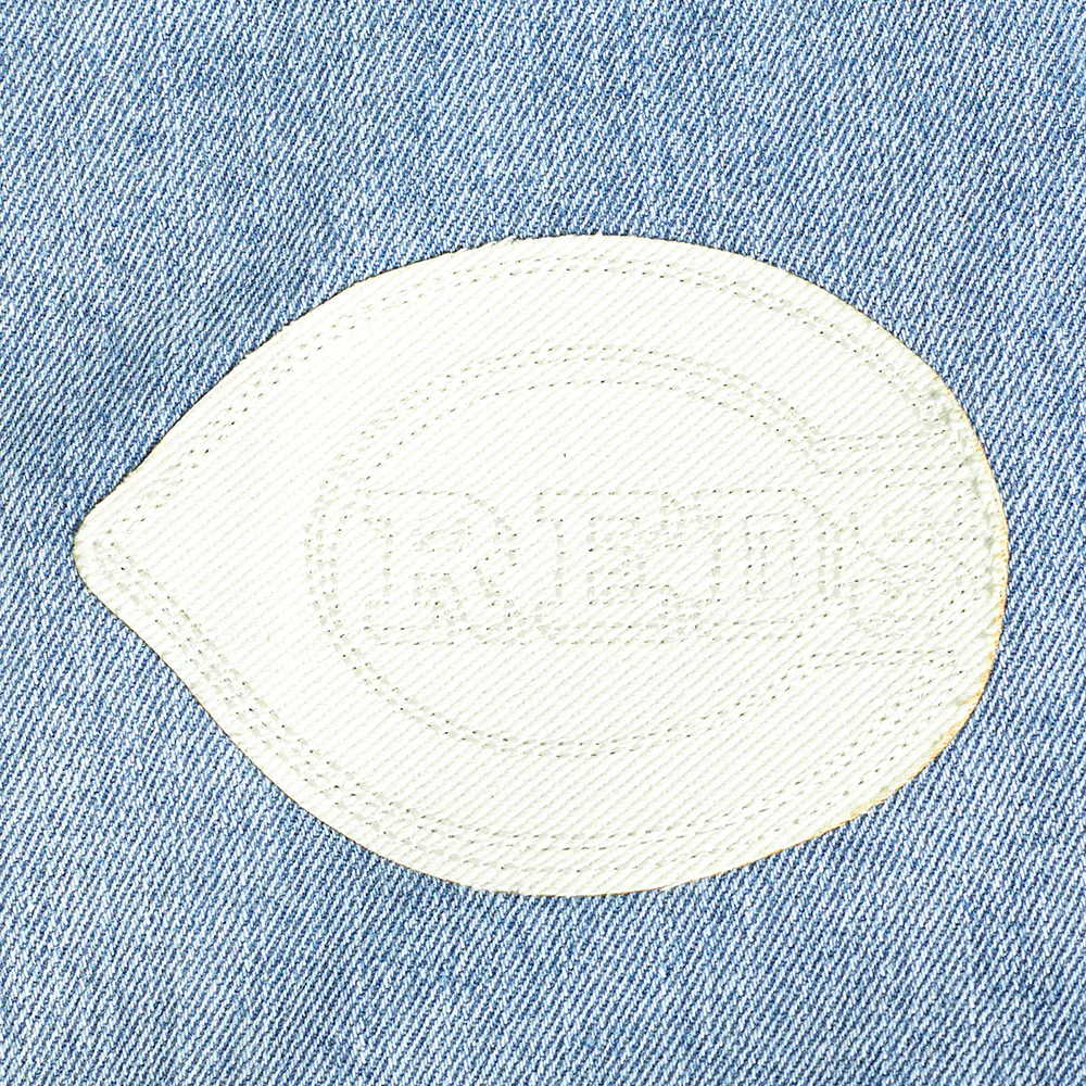MLB CINCINNATI REDS VARSITY BLUES MEN'S DENIM VARSTIY JACKET (DENIM/LINEN) - Image 7