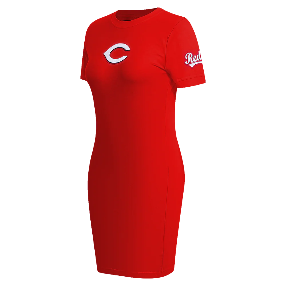 MLB CINCINNATI REDS CLASSIC WOMEN'S BODYCON DRESS (RED) - Image 2